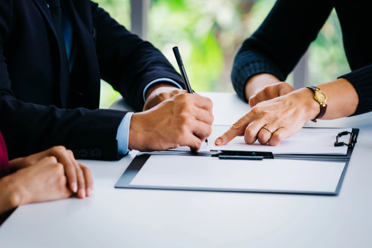 Unterschrift Arbeitsvertrag