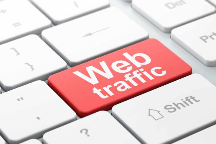 Tastatur mit Aufschrift Webtraffic