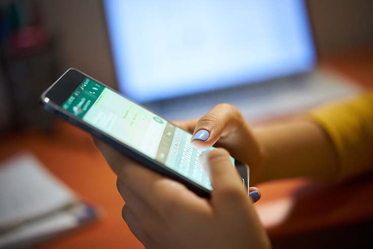 WhatsApp auf Smartphone